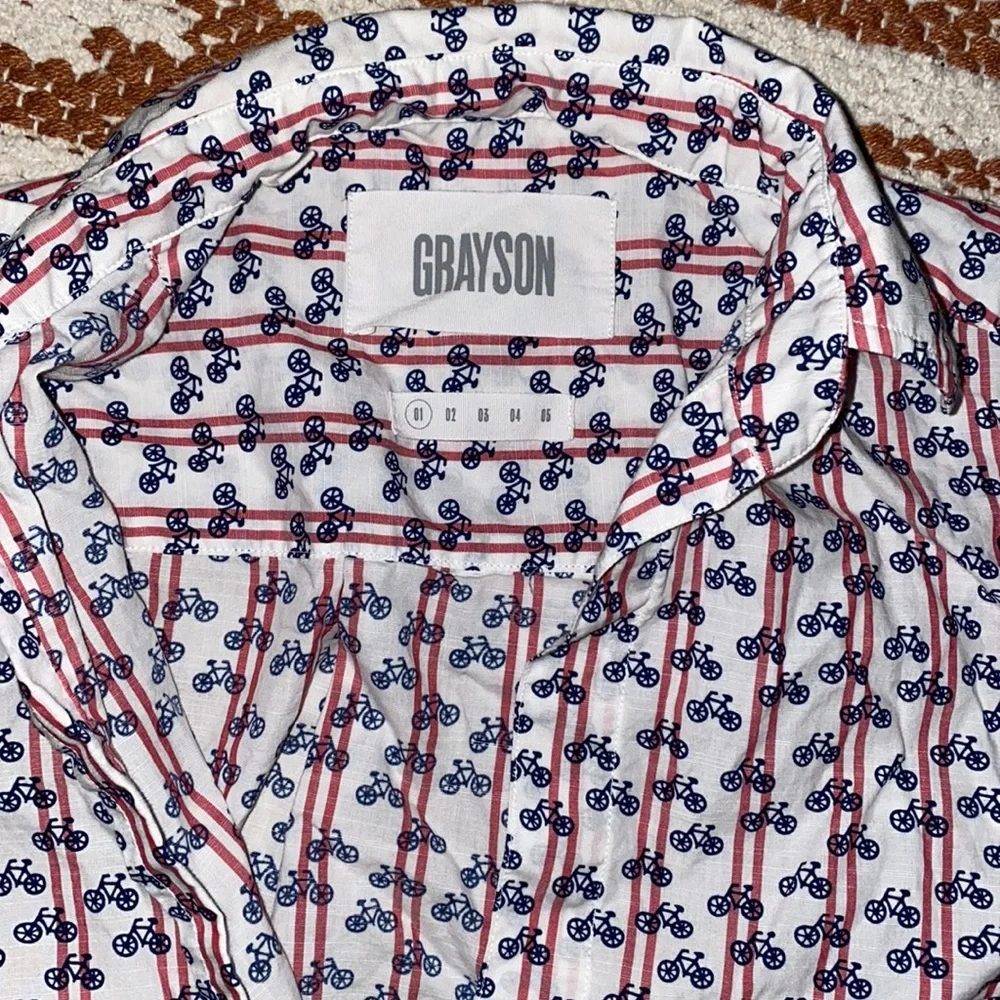 Grayson print button down - Picture 2 of 3
